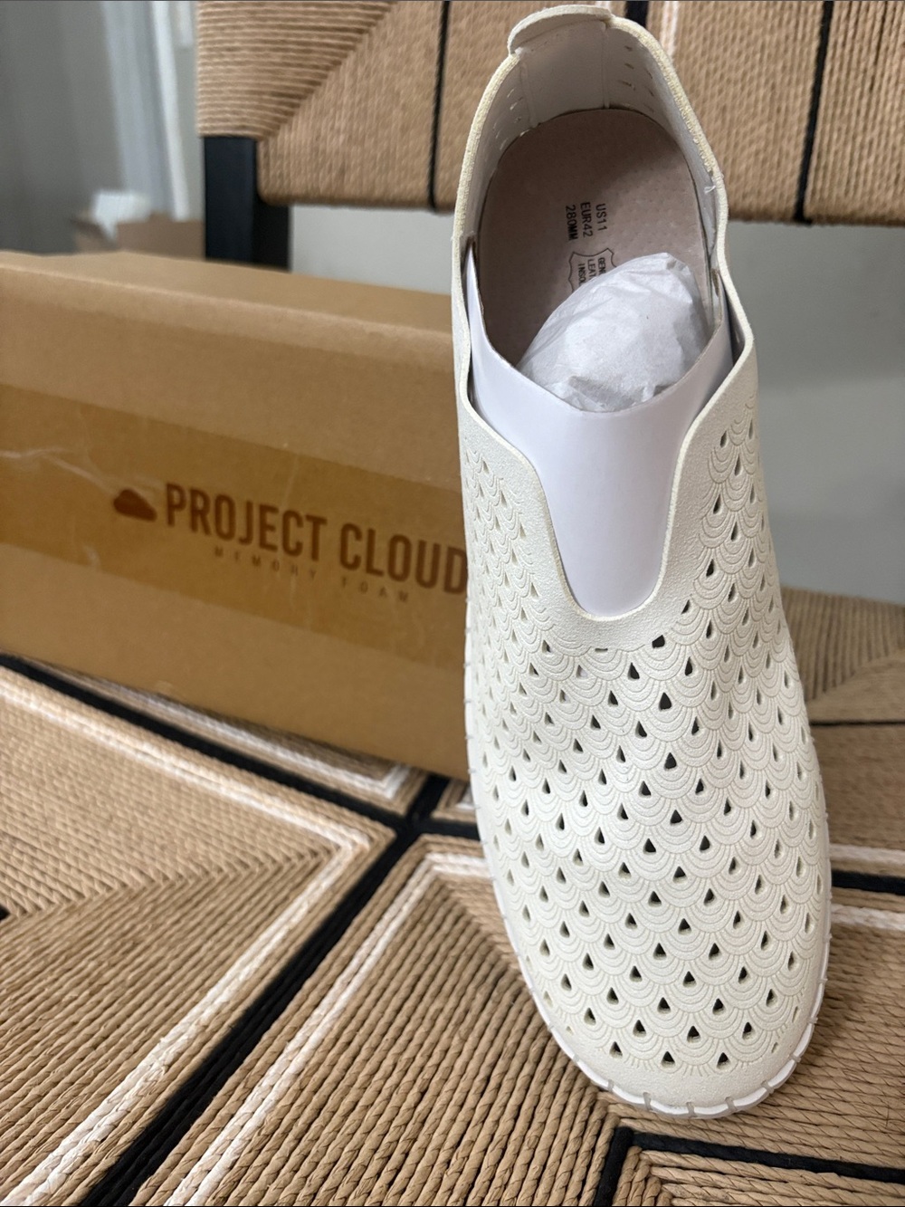 Project Cloud Memory Foam Laser Cut Shoes 11 new